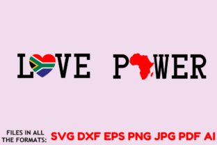 Africa Flag Love Vector Cut File: Graphics & Crafts