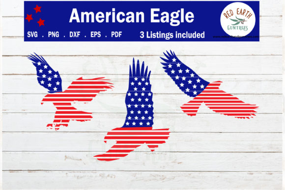 American Flag Eagles Bundle: Graphics and Crafts
