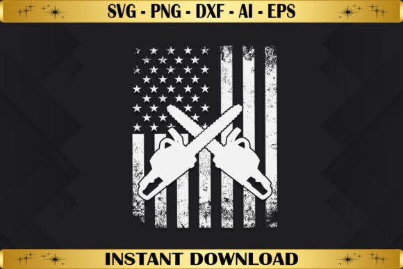 Arborist USA Flag Graphics for Crafts