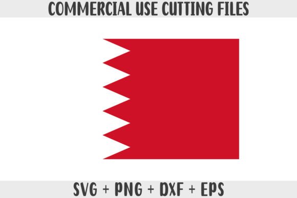 Bahrain Flag SVG Original Colors Graphics