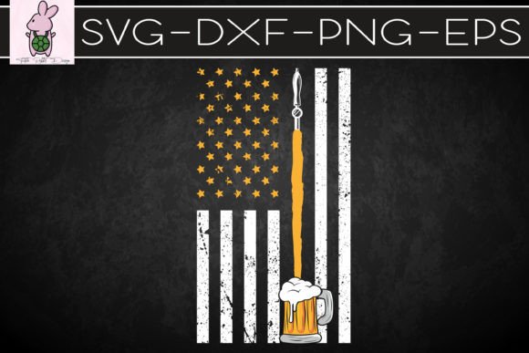 Beer American Flag USA Graphics