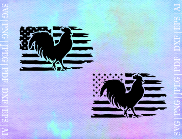 Flag Rooster SVG: Graphics and Crafts in One