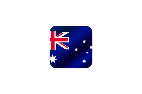 Gradient Australia Flag Design Vector
