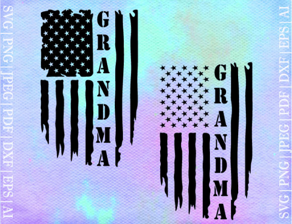 Grandma American Flag SVG: Graphics and Crafts