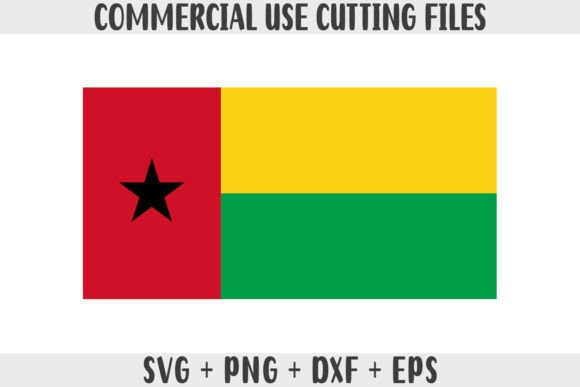 Guinea-Bissau Flag SVG Original Colors: Graphics and Crafts
