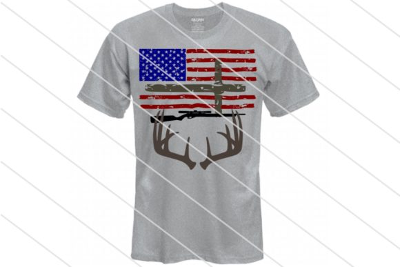 Hunting and Cross Flag Graphics for Crafts