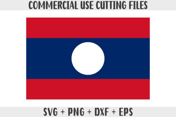 Laos Flag SVG Original Colors