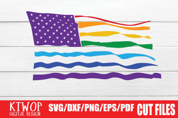 LGBT Cut Files, Gay Pride Flag Graphics