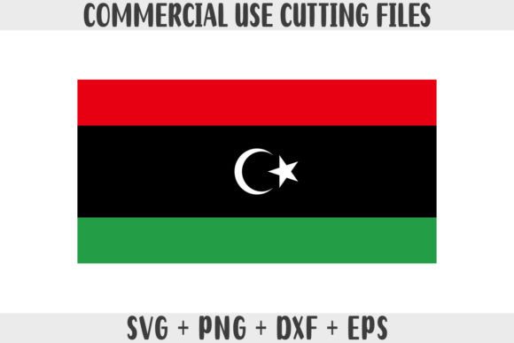 Libya Flag SVG Original Colors Graphics