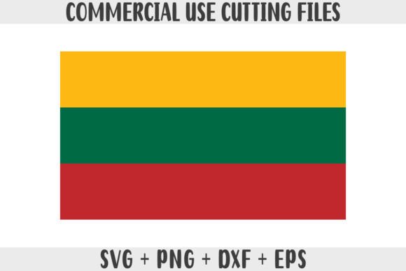 Lithuania Flag SVG Original Colors