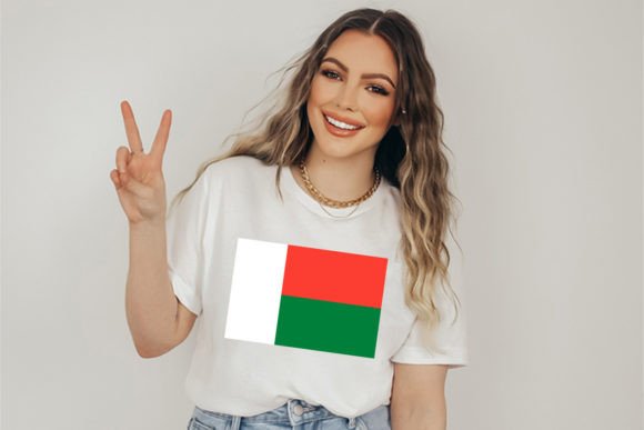 Madagascar Flag SVG Original Colors Graphics and Crafts