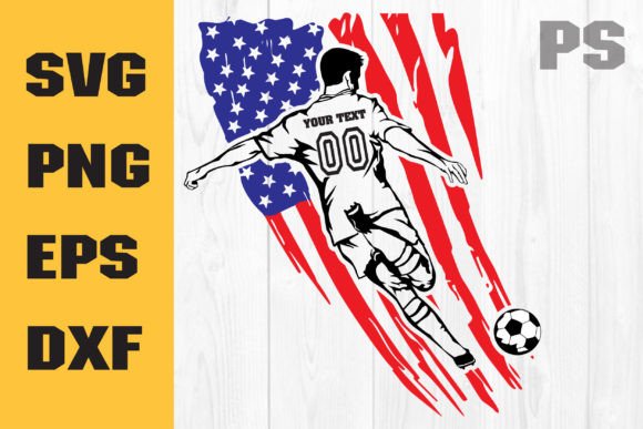 Patriotic Distressed Us Flag, Soccer Graphics and Crafts