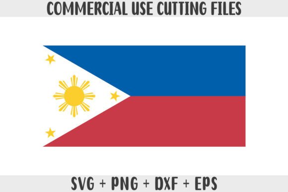 Philippines Flag SVG Original Colors Graphics and Crafts