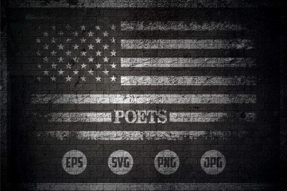 Poets - USA Flag: Graphics for Crafts
