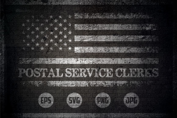 Postal Service Clerks - USA Flag Graphics and Crafts