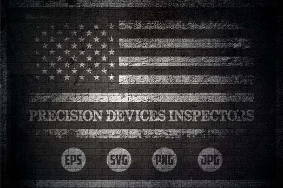 Precision Devices Inspectors - USA Flag Graphics and Crafts