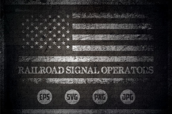 Railroad Signal Operators - USA Flag