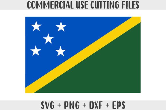 Solomon Islands Flag SVG Original Colors