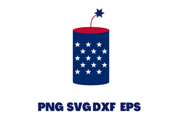 Stars and Strips American Flag Candle: Graphics and Crafts for Digital Sellers