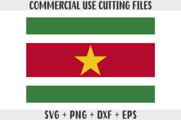 Suriname Flag SVG Original Colors