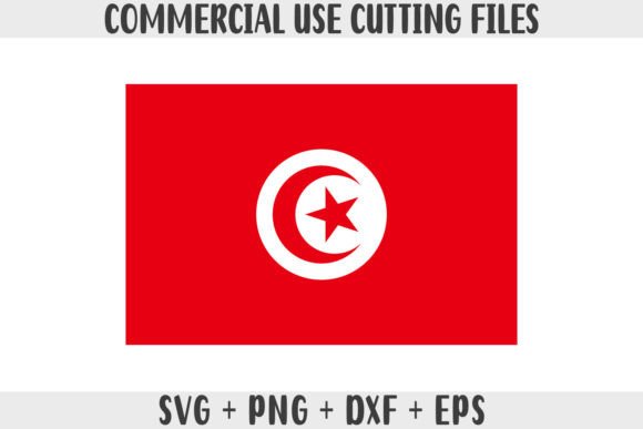 Tunisia Flag SVG Original Colors Graphics