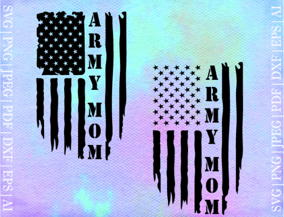 US Army Mom Flag SVG: Graphics and Crafts for Real Publishing