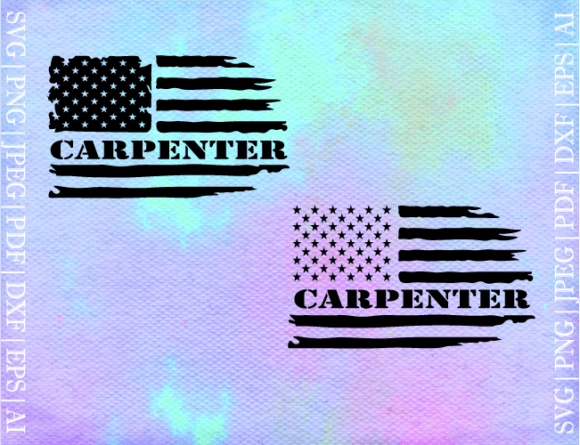 US Carpenter Flag SVG: Graphics for Crafts & Small Business Branding