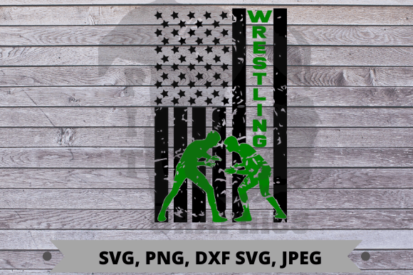 Wrestling Flag Graphics for Crafts Projects