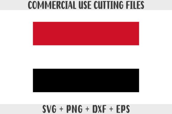Yemen Flag SVG Original Colors for Crafts and Graphics