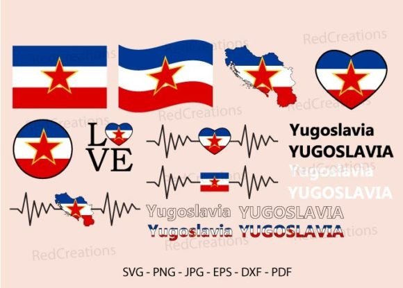 Yugoslavia Flag Svg Bundle