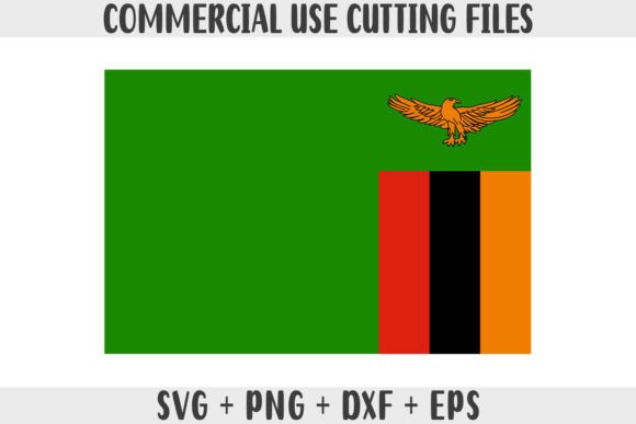 Zambia Flag SVG Original Colors